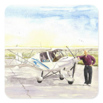 'After the Flight' Square Sticker