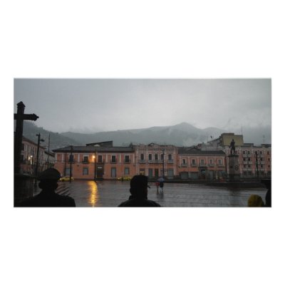 After the Rain - Quito, Ecuador Personalized Photo Card by ProteusProducts