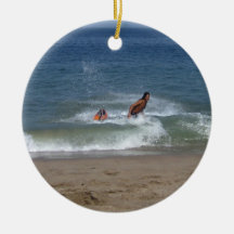 After the Splash; No Text Christmas Tree Ornaments