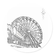 Afternoon at the Carnival Stickers