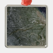 Afternoon clouds over the Amazon Basin Ornament