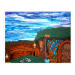 Afternoon Cob Earth Shelters Permaculture and Art Postcard