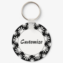 Afternoon of the Triffids Template - B&W2 keychains