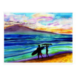 Afternoon surf lesson Lahaina Post Card