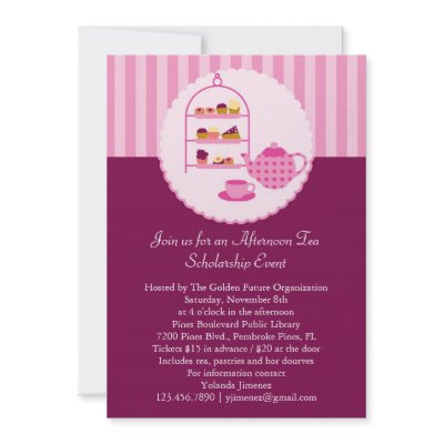 Afternoon Tea Invitation by marlenedesigner