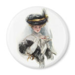 Afternoon Tea Lady Magnets