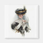 Afternoon Tea Lady Magnets