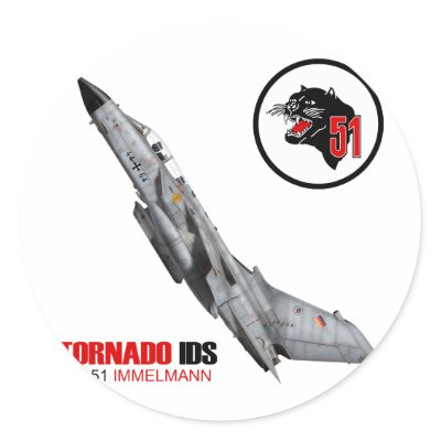 AG 51 Immelmann Tornado IDS NTM 2008 Round Sticker by peter_pan03
