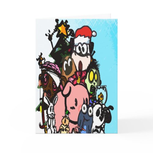 Against Animal Cruelty Christmas Card card