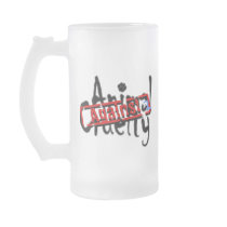 Against Animal Cruelty Frosted Glass Mug