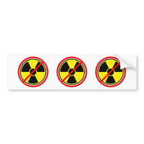 Against Atomic Power! Bumper Sticker