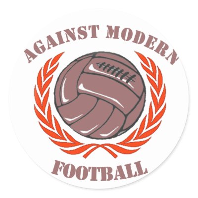 Against Modern Football Round Sticker