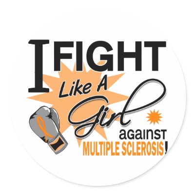 Against Multiple Sclerosis Stickers by fightlikeagirlgifts