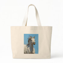 Against the blue sky canvas bags
