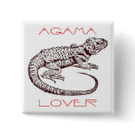 Agama lover reptile button