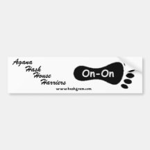 Agana Hash House Harriers bummper sticker Bumper Stickers