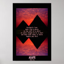 AGAPE Brotherly Love Poster