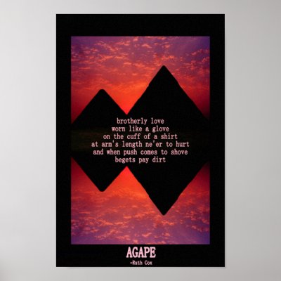 AGAPE Brotherly Love Poster by abitosunshine