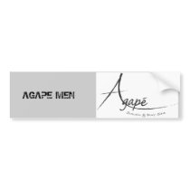 Agape logo black[1], AGAPE MEN - Customized bumper stickers