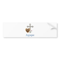 Agape Love Christian gifts Bumper Sticker