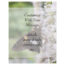 Agastache And Skipper Butterfly Flyer Design