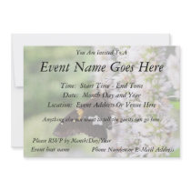 Agastache And Skipper Butterfly Personalized Invites