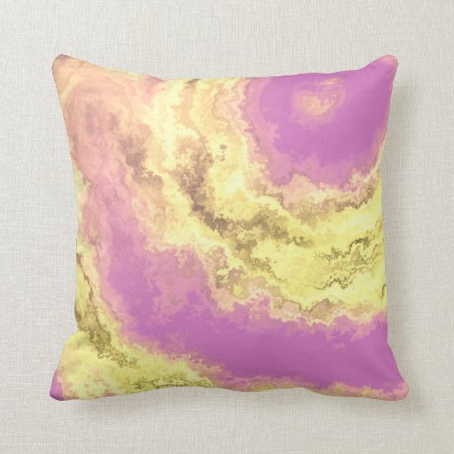 AGATE PINK & GOLD THROW PILLOWS Zazzle