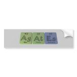Agates-Ag-At-Es-Silver-Astatine-Einsteinium Bumper Stickers