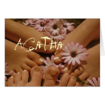 Agatha Greeting Card