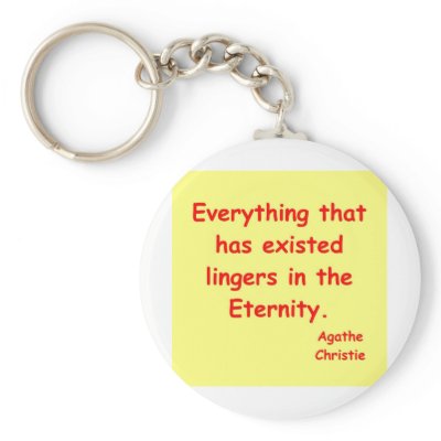 agatha christie eternity key chain by jimbuf