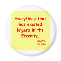 agatha christie eternity fridge magnets