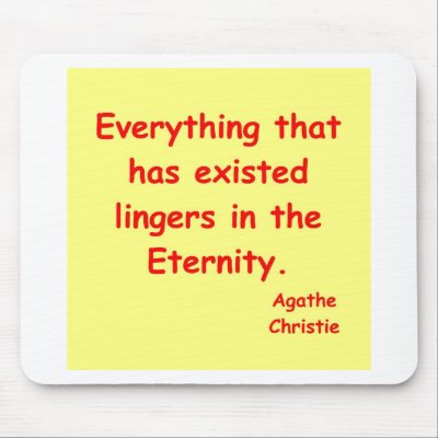 agatha christie eternity mouse pad by jimbuf