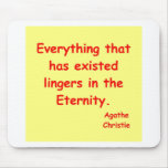 agatha christie eternity mouse pad