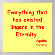agatha christie eternity poster