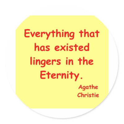 agatha christie eternity sticker by jimbuf