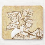 Agatha Frisky Umbrella Mouse Pad
