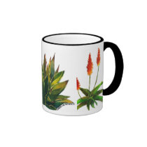 Agave and aloes coffee mug mugs