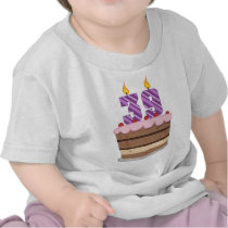 Age 39 on Birthday Cake Shirt