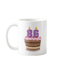 Age 86 on Birthday Cake Mug