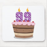 Age 99 on Birthday Cake Mouse Pad