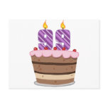 Age 99 on Birthday Cake Postcards