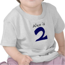 Age and Name  Customizable 1st Birthday Tshirt