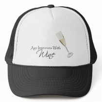 Age Improves With Wine hats by NotionsbyNique Age Improves With Wine hats
