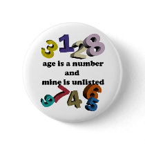 AGE IS A NUMBER buttons
