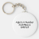 Age Is A Number Key Chains