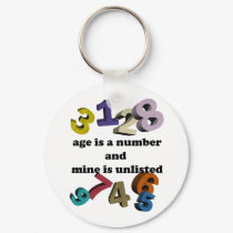 AGE IS A NUMBER keychains