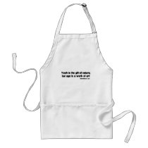 Age Is A Work Of Art quote aprons