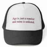 Age is just a number Cap Mesh Hat