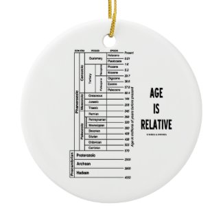 Age Is Relative (Geological Time Chart) Ornament