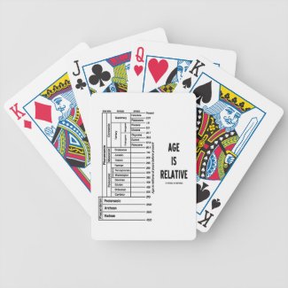 Age Is Relative (Geological Time Chart) Deck Of Cards